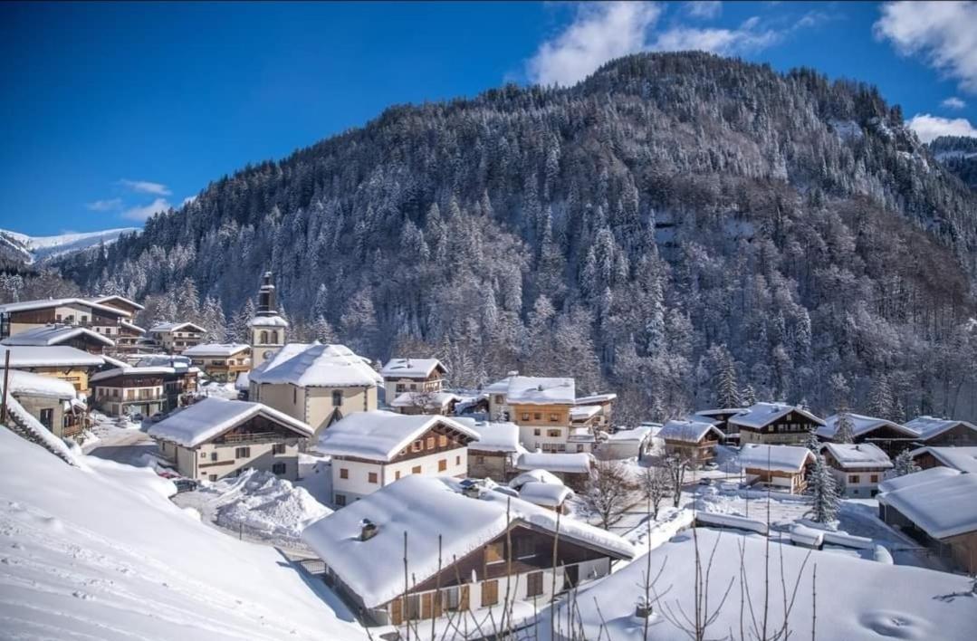 Le Cerf Des Alpages - Appt Cosy Pour 2 Apartamento La Giettaz Exterior foto