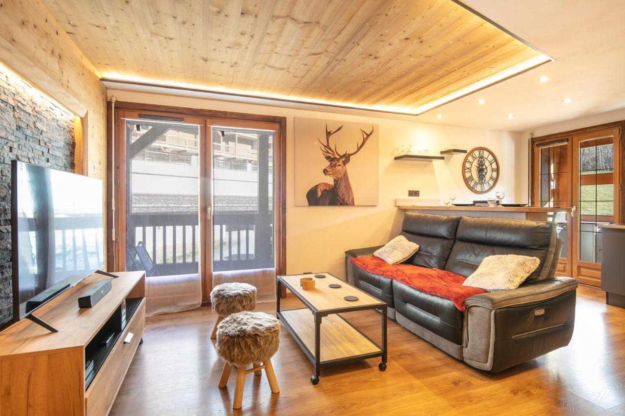 Le Cerf Des Alpages - Appt Cosy Pour 2 Apartamento La Giettaz Exterior foto